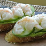 Shrimp and Cucumber Finger Sandwiches
