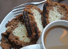 Mocha Marble Loaf Cake with Espresso Glaze ~ by My Utensil Crock