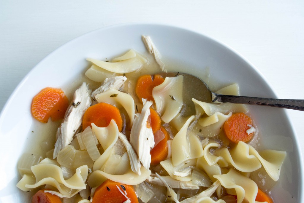 Healthy Chicken Noodle Soup ~ by My Utensil Crock