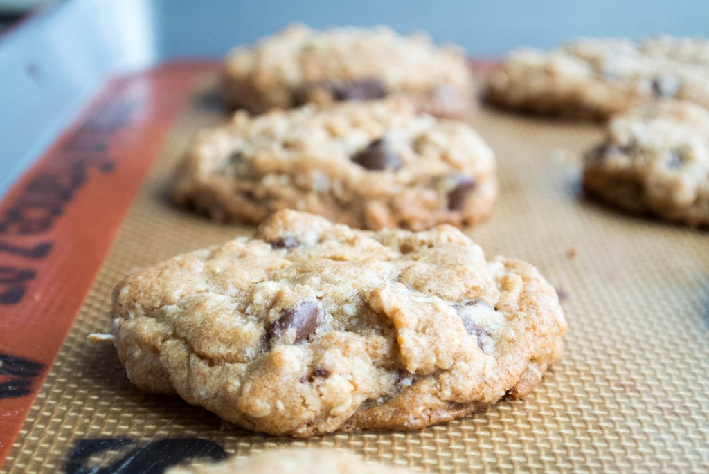 Chocolate Chip Oatmeal Coconut Oil Cookies-2