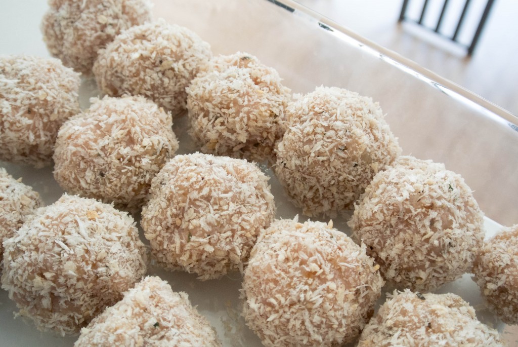 Mozzarella-Stuffed Chicken Meatballs