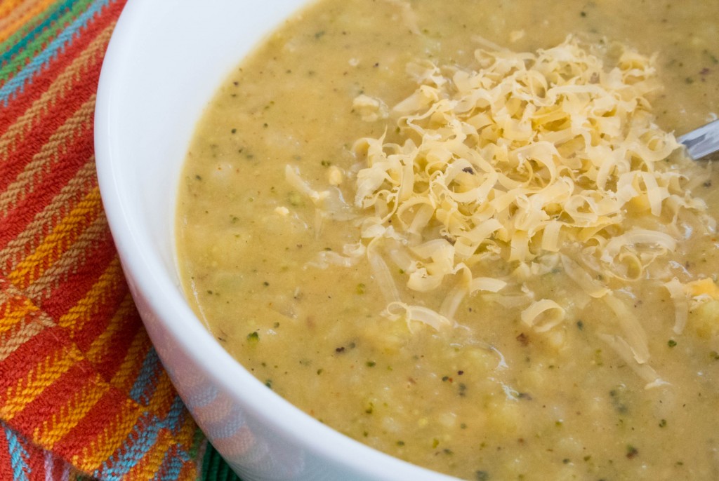 Broccoli Cheese Soup {Healthy and Easy}