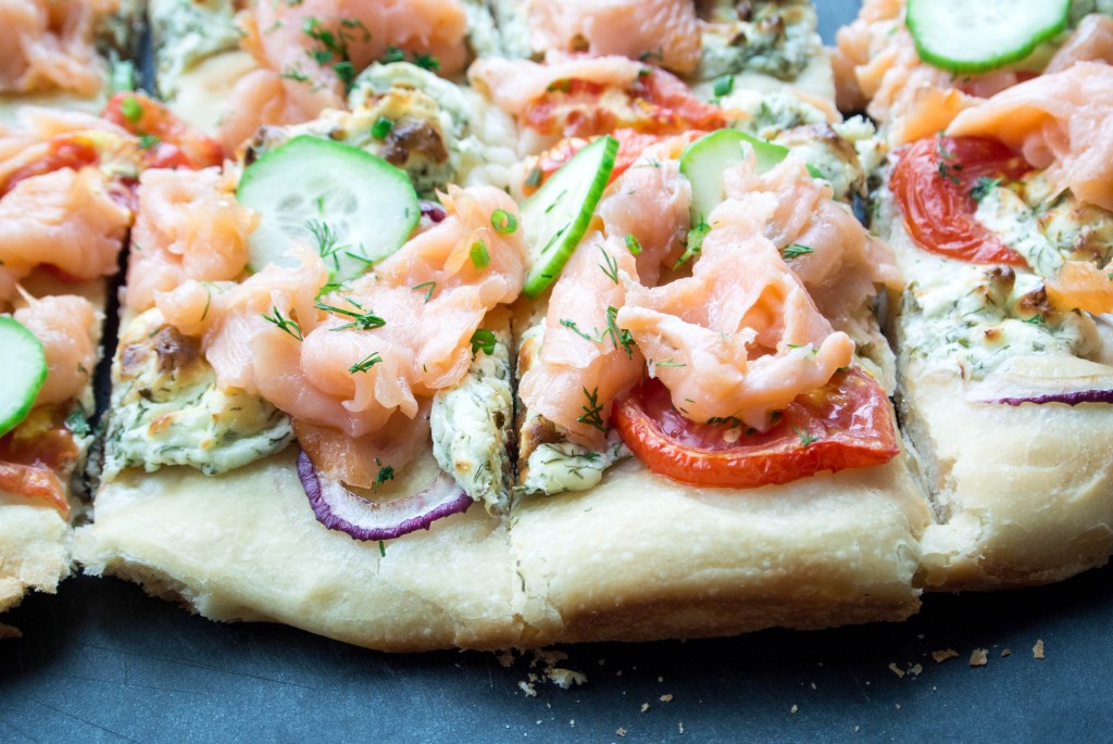 Salmon and Herbed Cream Cheese Focaccia_-16
