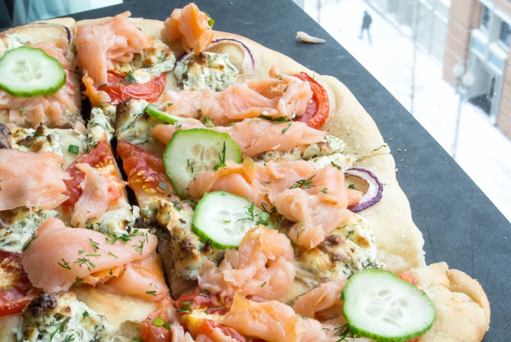 Salmon and Herbed Cream Cheese Focaccia_-17