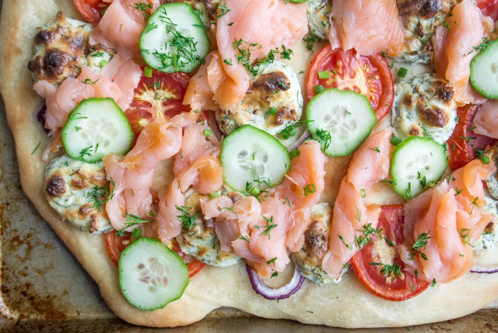 Salmon and Herbed Cream Cheese Focaccia_-6