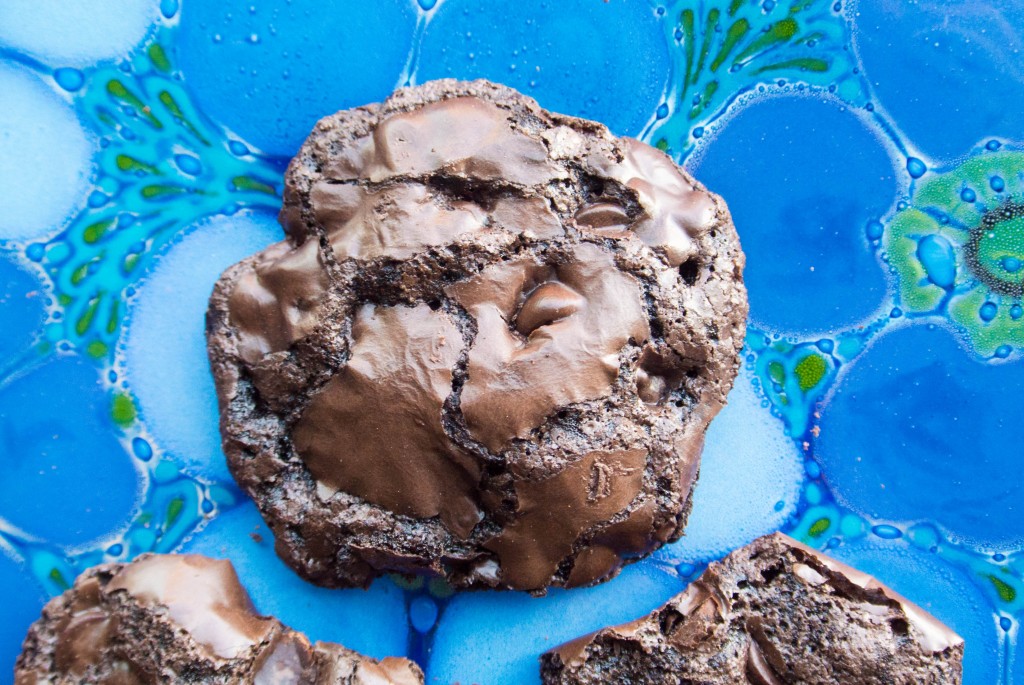 Dark Chocolate Flourless Cookies-3