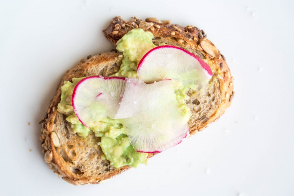 Avocado Toast with Shaved Radishes by My Utensil Crock