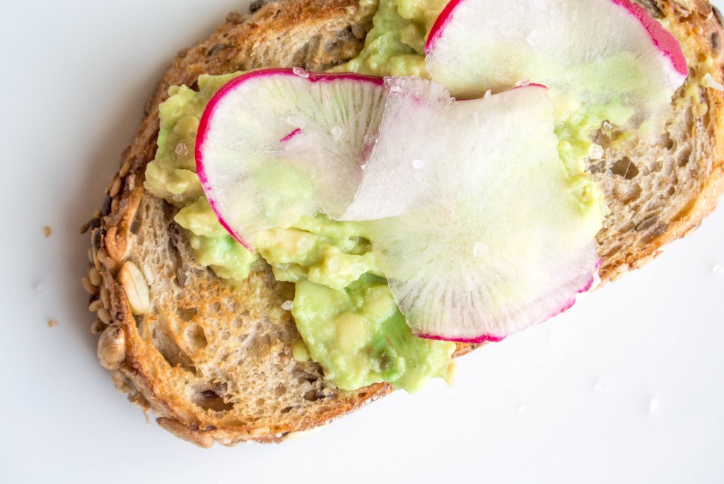 Avocado Toast with Shaved Radishes by My Utensil Crock