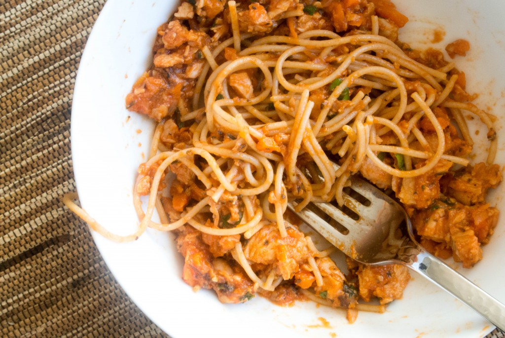Take Two Turkey Ragu with Whole Wheat Spaghetti by My Utensil Crock