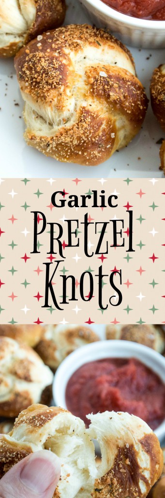 Garlic-Parmesan Soft Pretzel Knots