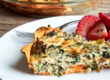 Kale and Egg Quiche with Sweet Potato Crust