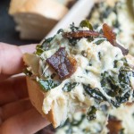 Kale and Bacon Cheesy Party Dip