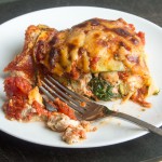 Italian Sausage Lasagna with Zucchini Noodles {Small-Batch}