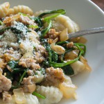 Gnocchi with Spinach and Chicken Italian Sausage