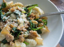 Gnocchi with Spinach and Chicken Italian Sausage ~ by My Utensil Crock