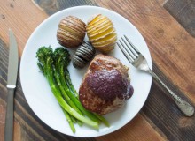 Herb Crusted Filet Mignon with Zinfandel Shallot Sauce ~ by My Utensil Crock
