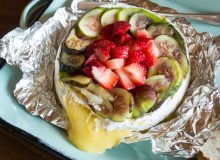 Grilled Brie with Fig and Strawberry Topping ~ by My Utensil Crock