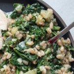Good-Luck Healthy Cheesy Greens and Farro